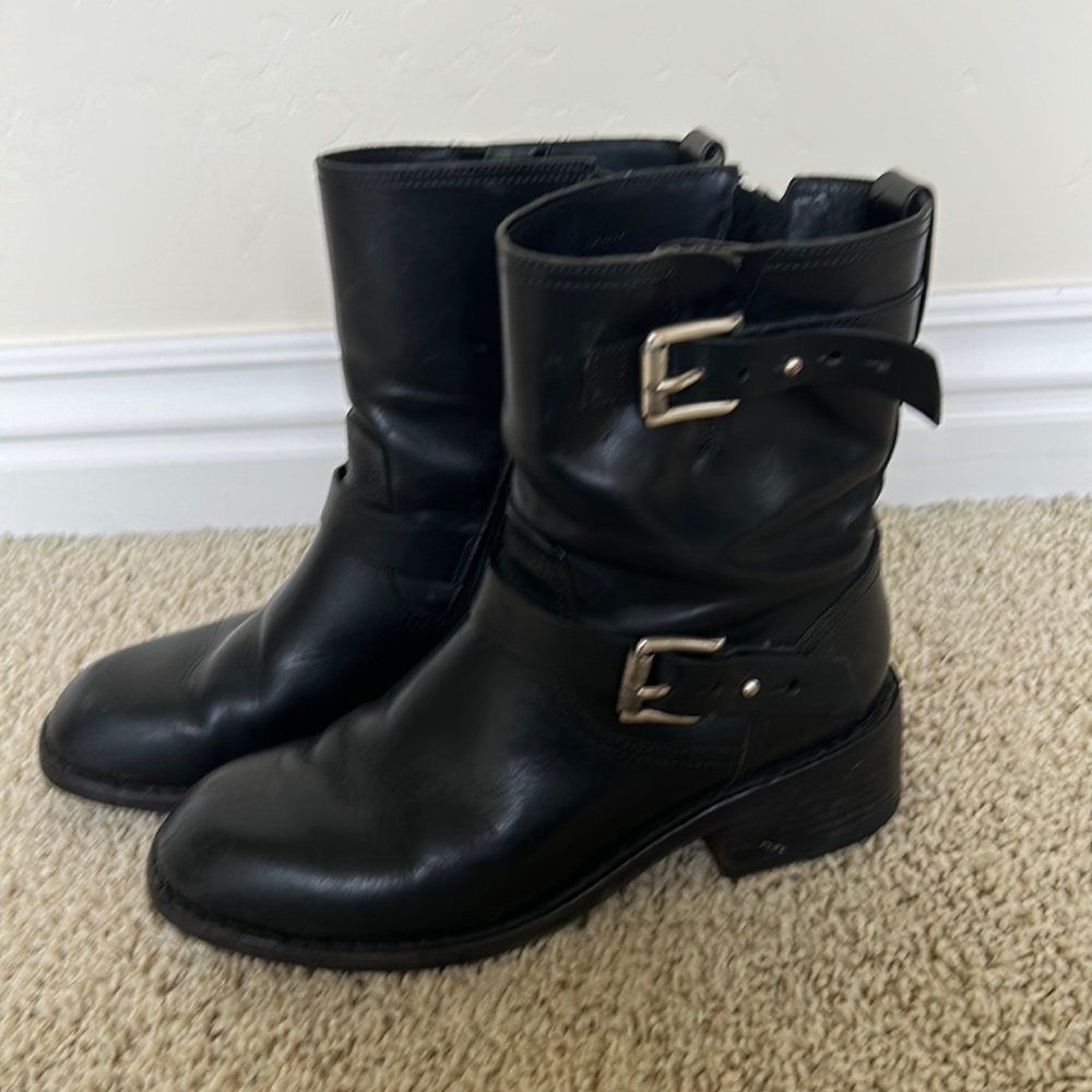 Rag & Bone Black Moto Boots